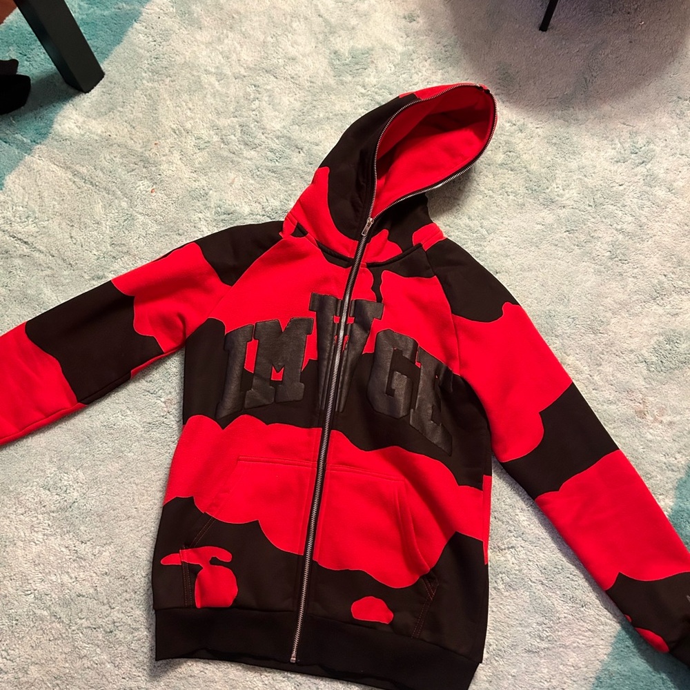 Red and Black Kids Hoodie